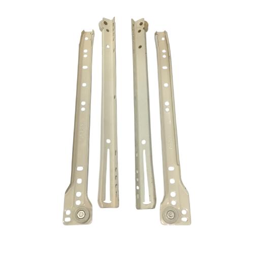 30 CM / COBRA Rel Laci Roda Drawer Slide Single Track Putih Set
