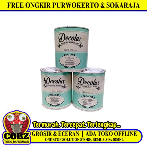 1 KG / DECOLUX Cat Kayu Besi Wood Metal Paint Kaleng