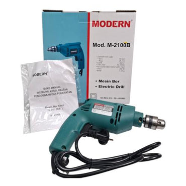 MODERN M-2100B 01 Mesin Bor Tangan Drill 1 Way Kabel Set