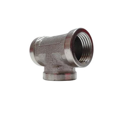 1/2 IN / NM Nepel Tee Drat Dalam Faucet Tee Fitting Pipa Stainless