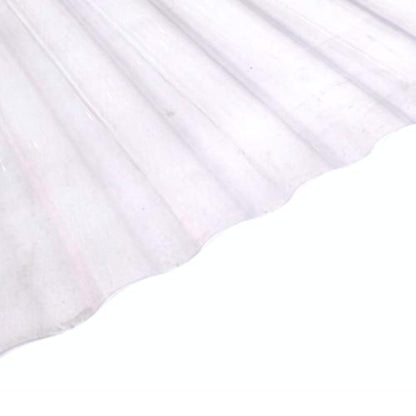 0.75 MM X 80 CM X 180 CM / LASERPLAST Seng Gelombang UV Transparan Lembar