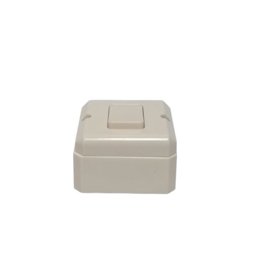 DEXTA DX-911  Saklar Tunggal Single Engkel 1 Gang Tempel OB Outbow Cream