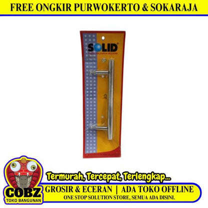 19 CM / SOLID P 637 Tarikan Pegangan Pull Handle Pintu SS Silver Set