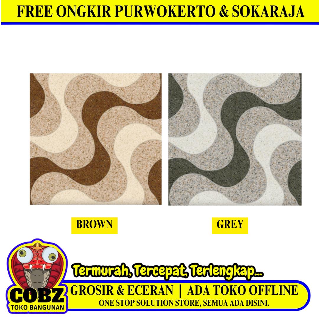 25 CM x 25 CM / UNO ICHIRO Keramik Lantai Kamar Mandi Matte Dus