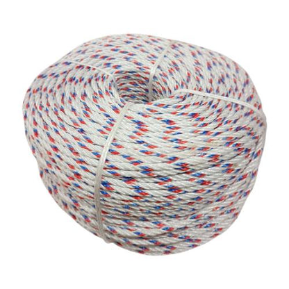 4 MM / TM Tali Tambang Ikat Nylon Plastik PVC Putih KG