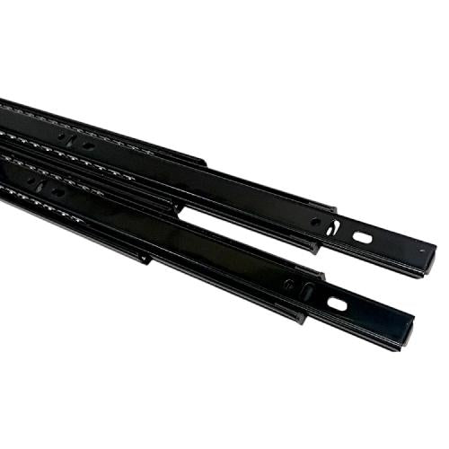 50 CM / HUBEN Rel Laci Roda Drawer Slide Single Track Hitam Set
