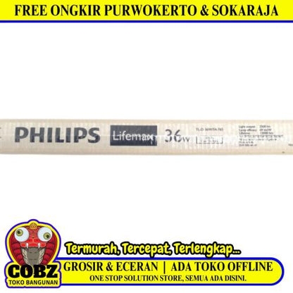 T 8 x 36 WATT x 1200 MM / PHILIPS Lampu TL Panjang Non LED Putih