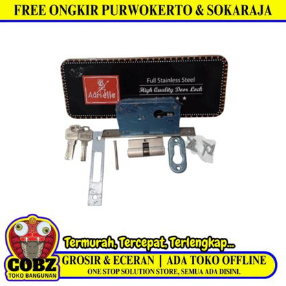 ADRIELLE Slot Body Kunci Pintu Dorong Besar Set
