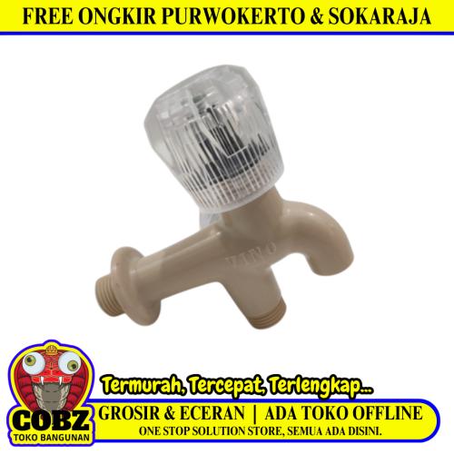 1/2 INCH / VINO Kran Air Cabang Double Shower Mesin Cuci PVC