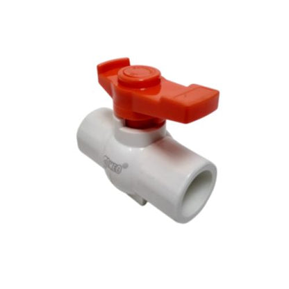3/4 IN / GOMEO Stop Kran Polos Ball Valve Engkol Plastik PVC