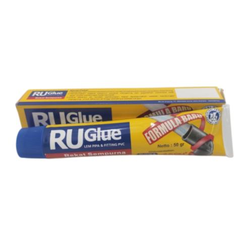 50 ML / RUGLUE Lem Pipa Paralon Fitting Plastik PVC Dus