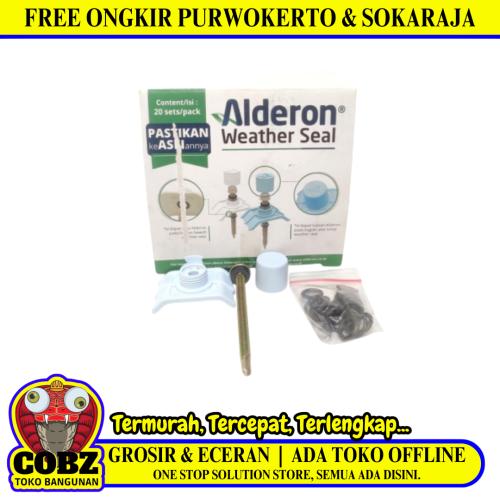 #12 x 70 MM / ALDERON Sekrup Roofing Atap U PVC Blue Doff Set