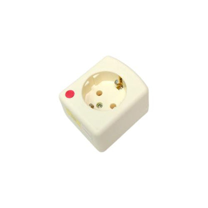 1 LUBANG / BRIGHT-G 01 Stop Kontak Terminal Arde Tempel OB Outbow Cream