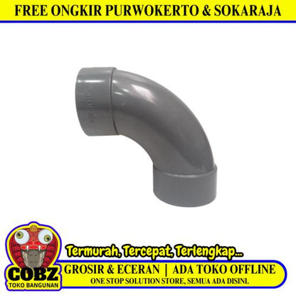 4 IN / RUCIKA D-LL Elbow Knee Keni Large Radius Fitting Pipa PVC