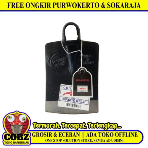 CROCODILE Mata Pacul Cangkul Alat Tani Kebun Taman Proyek Besi Baja