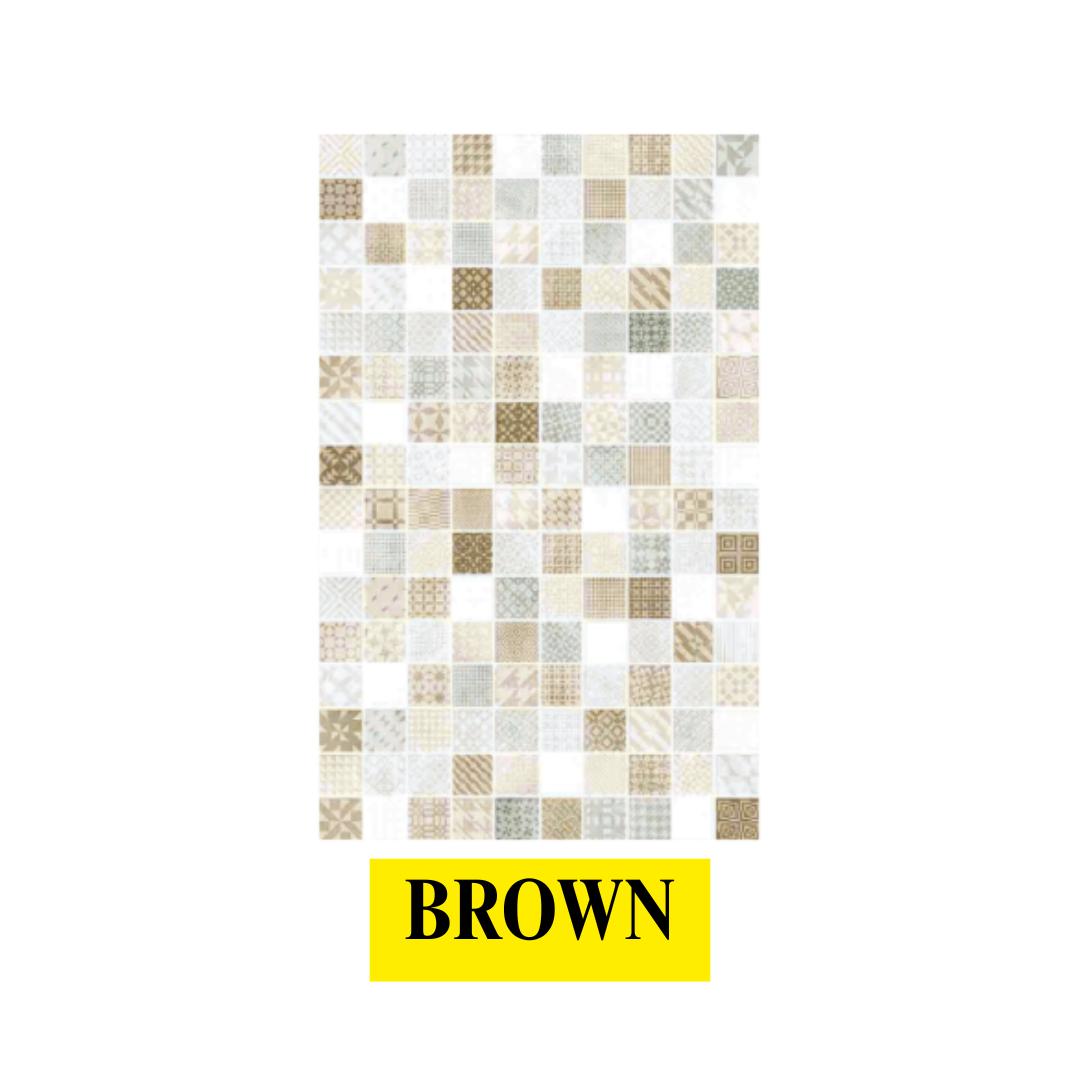 25 CM x 40 CM / PLATINUM HAKONE Keramik Dinding Kamar Mandi Glossy Dus