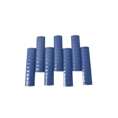 10 CM / TM  Kuku Macan Bon Bon Lis Keramik Garis Dark Blue Lembar