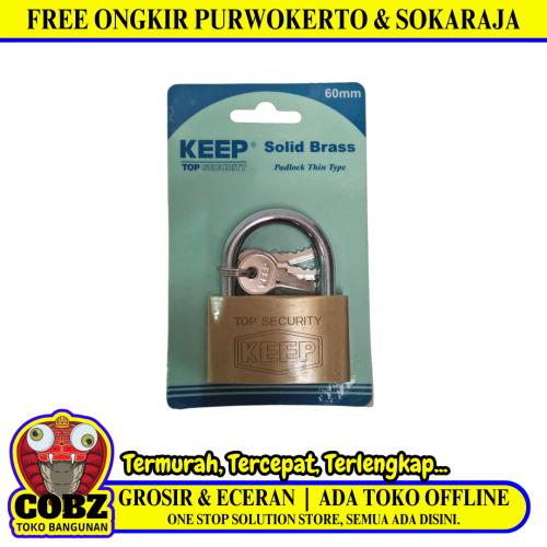 60 MM / KEEP Gembok Pintu Pagar Padlock Anti Maling Leher Pendek