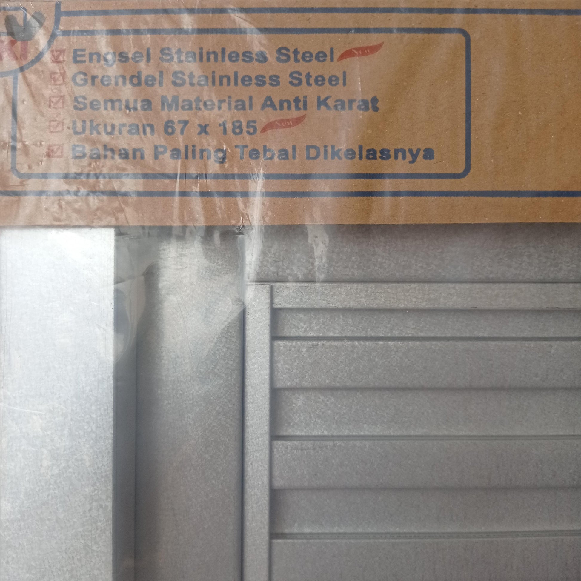 5 CM x 67 CM x 185 CM / WING KING DOOR STYLISH PRO Pintu Kamar Mandi Galvalum Kiri Set