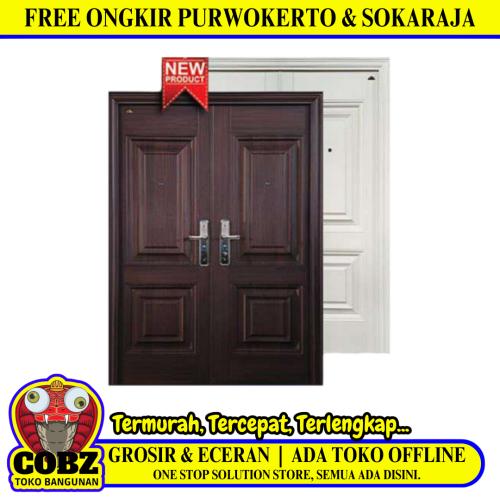 5 CM x 150 CM x 210 CM / FORTRESS FORT 150.19 DOUBLE Pintu Kamar Mandi Baja White Set