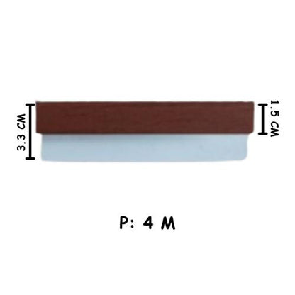 1.5 CM x 4 M / SHUNDA PLAFON LS.301-6 List Profil U Plafon U PVC Batang