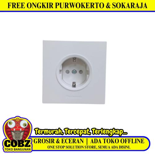 1 LUBANG / PANASONIC 27950 Stop Kontak Tanam IB Inbow + Pengaman Putih