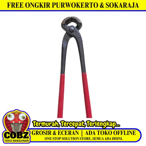 10 IN / KANSAS Catut Tang Kakak Tua Alat Potong Kawat Gagang Karet