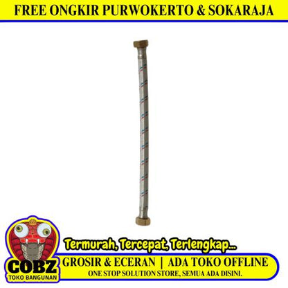 1/2 IN X 30 CM / COBZ Selang Fleksibel Sink Hose Kloset Anyam Stainless