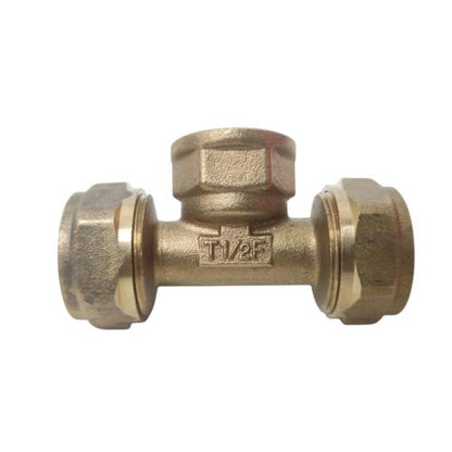 L 20 x 1/2 IN / TM Tee Selang Pex Drat Dalam Ke Pipa Kuningan