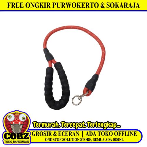 80 CM / COBZ Kalung Tali Tuntun Anjing Kucing Hewan Peliharaan Merah