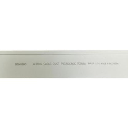 50 MM x 50 MM x 1700 MM / NISO Kabel Dak Ducting Trunking Protector Putih Batang
