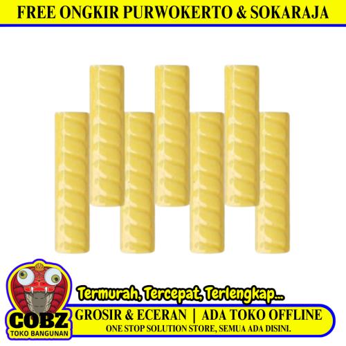 10 CM / TM Kuku Macan Bon Bon Lis Keramik Ulir Yellow Lembar