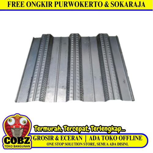 0.75 MM x 100 CM x 5.5 M/ TM Bondeck Floordeck Cor Galvanis Lembar