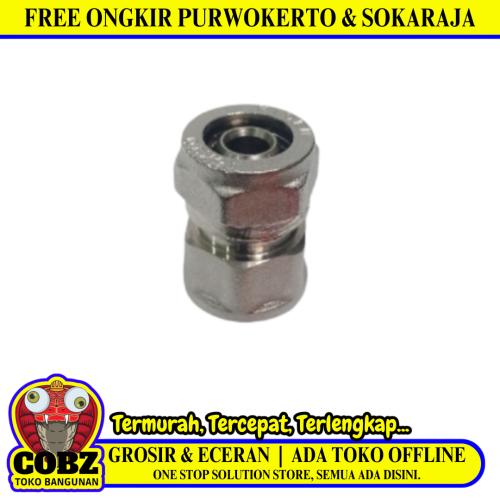 S 16 x 1/2 IN / WESTPEX  Sok Selang Pex Drat Dalam Ke Pipa Stainless