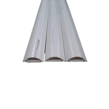14 MM x 48 MM x 1000 MM / NISO Kabel Ducting Trunking Protector Putih Lantai