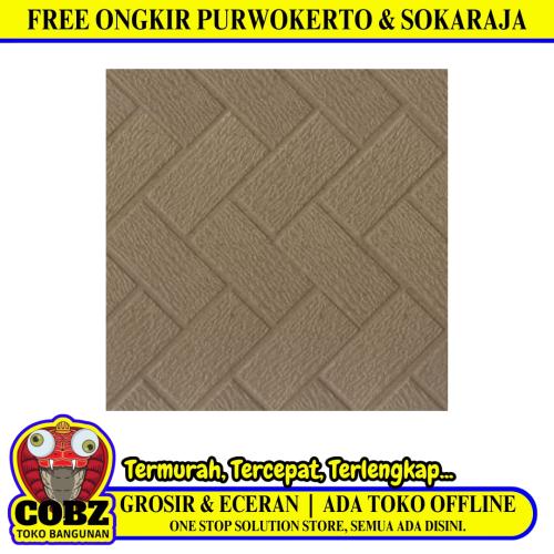 25 CM x 25 CM / ASIA GALAXY Keramik Lantai Kamar Mandi Matte Brown Dus