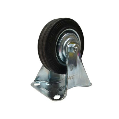 4 IN / TRIPLE-S Roda Mati Trolly Gepeng Plat  101 MM Karet Hitam