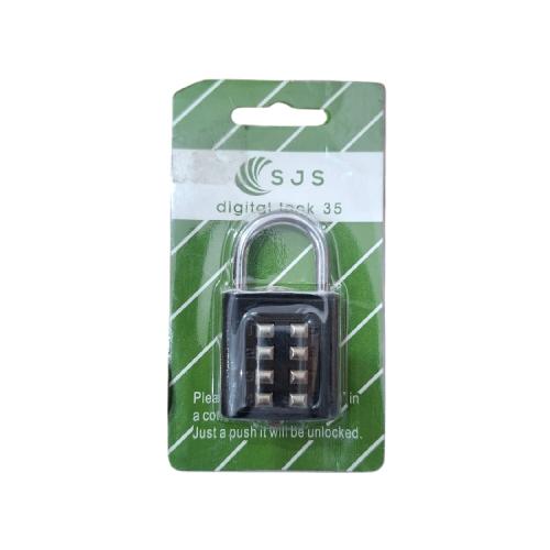 35 MM / SJS Gembok Nomer Pin Angka Tas Kunci Koper Travel Lock