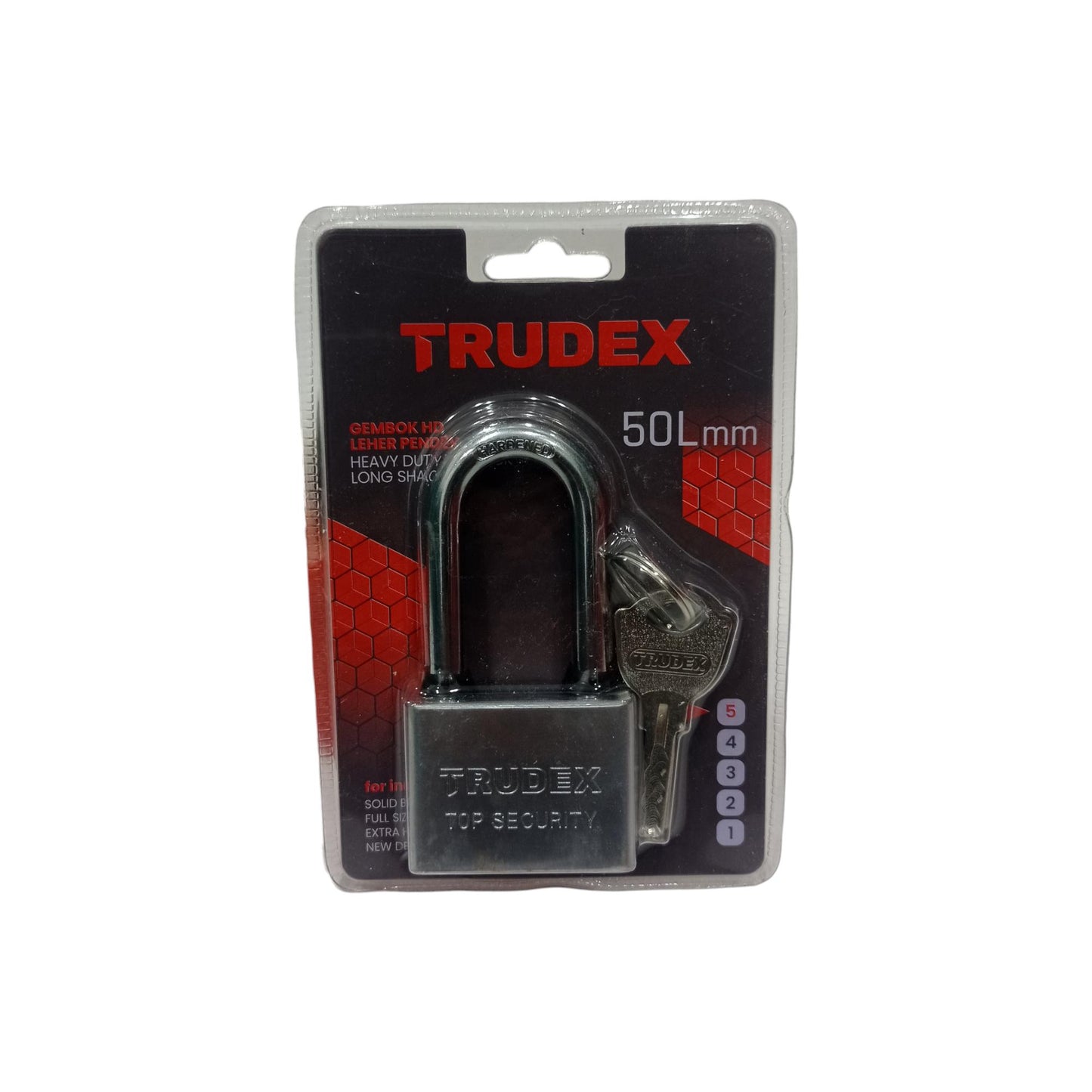50 MM / TRUDEX Gembok Pintu Pagar Padlock Anti Maling Leher Panjang