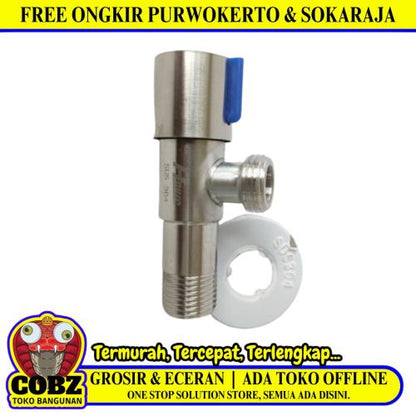 1/2 INCH / SUS 304  Stop Kran Air Shower Kloset Monoblok Stainless