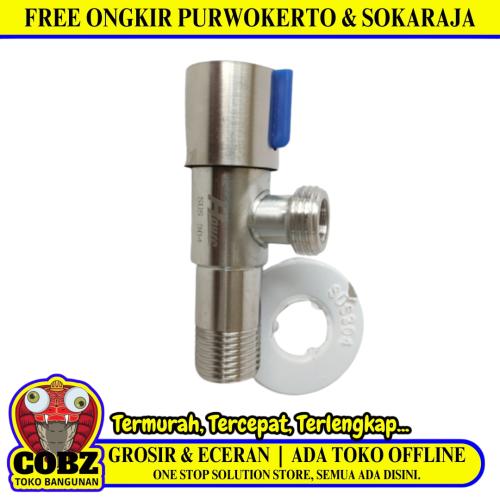 1/2 INCH / SUS 304  Stop Kran Air Shower Kloset Monoblok Stainless