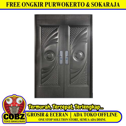 5 CM x 150 CM x 230 CM / FORTRESS GLX 150.01 DOUBLE Pintu Kamar Mandi Baja Set