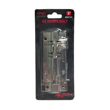 3 IN / VPR Grendel Kunci Slot Pintu Jendela Stainless