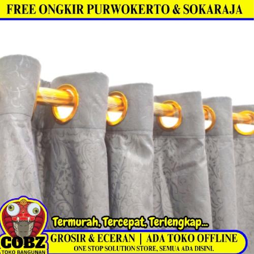 135 CM x 220 CM / NM Kain Gorden Ring Minimalis Motif Abu Muda