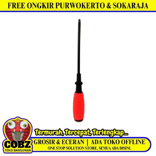5 IN / FEI BAO Obeng Screwdriver One Way Plus Gagang Karet
