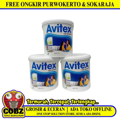 5 KG / AVITEX Cat Tembok Beton Plafon Wall Paint Galon