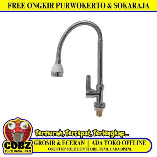 1/2 IN / CORAL 01 Kran Angsa Fleksibel Sink BCP Wastafel Stainless