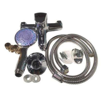 1/2 IN/SANITARYWARE Kran Shower Panas Dingin  Stainless+Selang+Shower