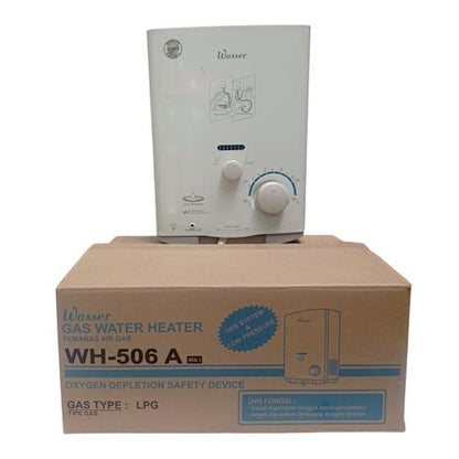5 L / WASSER WH-506 A Water Heater Pemanas Air Kamar Mandi Gas Set
