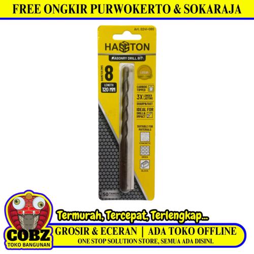 8 MM / HASTON Masonry Drill Bits Mata Bor Beton Tembok Dinding